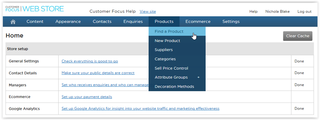 STORE - Find a Product